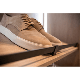 24" x 19" Conero Leather Mat with Edge, Black Shagreen, 5/Box Alt 1 - Image