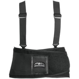Back support with removable shoulder straps