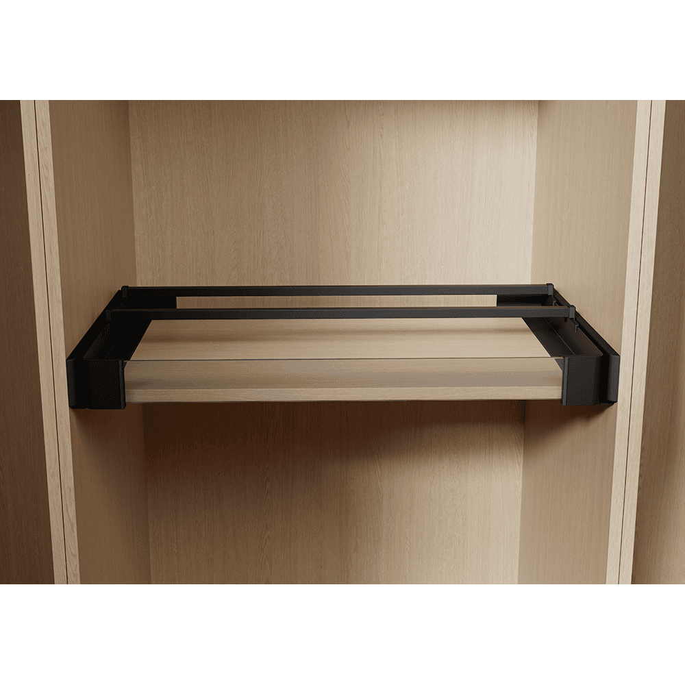 17" x 1" x 1-1/2" Conero Shoe Fence, Powder Black, 20/Box Main - Image