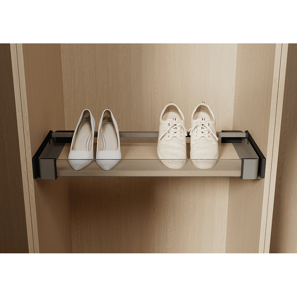 18" x 14" Conero Leather Mat with Edge, Black Shagreen, 5/Box Alt 1 - Image