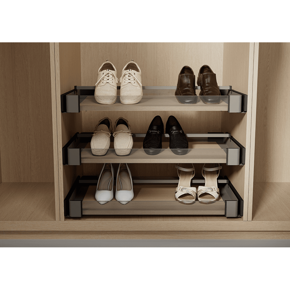 18" x 14" Conero Leather Mat with Edge, Black Shagreen, 5/Box Alt 2 - Image