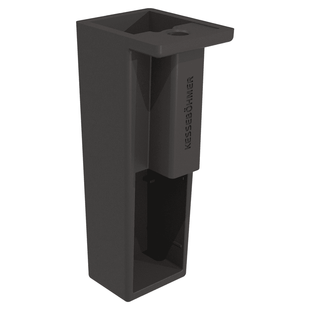 24" x 14" Conero Leather Mat with Edge, Black Shagreen, 5/Box Main - Image