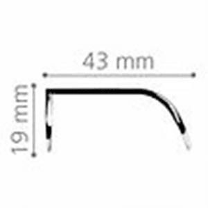 6-1/4" 2Z204 Series Cabinet Finger Pull, Polished Chrome Alt 3 - Image