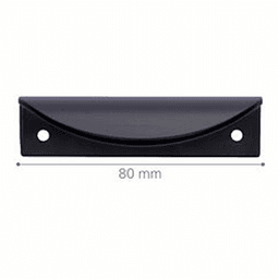 2-1/2" 2Z245 Series Cabinet Tab Pull, Matte Black Alt 1 - Image