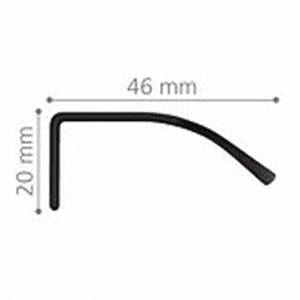 2-1/2" 2Z245 Series Cabinet Tab Pull, Polished Chrome Alt 2 - Image