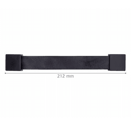 6-1/4" 2Z326 Series Cabinet Pull, Satin Nickel/Black Leather Alt 2 - Image