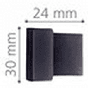 6-1/4" 2Z326 Series Cabinet Pull, Matte Black/Black Leather Alt 3 - Image