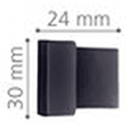 6-1/4" 2Z326 Series Cabinet Pull, Matte Black/Black Leather Alt 3 - Image