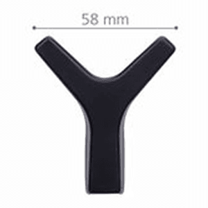 20mm 2Z327 Series Double Head Hook, Matte Black Alt 2 - Image