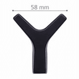 20mm 2Z327 Series Double Head Hook, Matte Black Alt 2 - Image