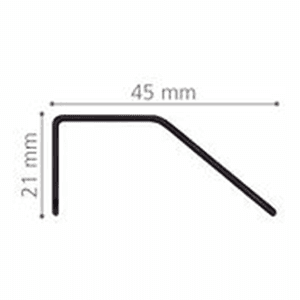 1-1/4" 33651 Series Cabinet Tab Pull, Matte Black Alt 3 - Image