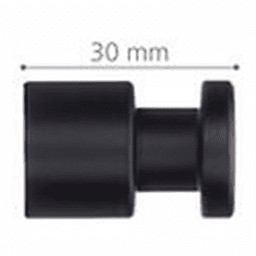13/16" 33906 Series Hook, Matte Black Alt 3 - Image