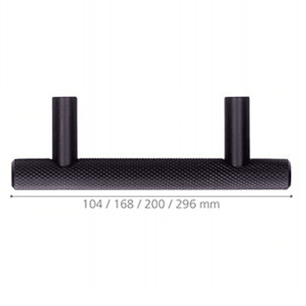 5" 33998 Series Knurled Cabinet Pull, Matte Gold Alt 2 - Image