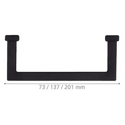 5" 34043 Series Cabinet Pull, Matte Black/Matte Chrome Alt 2 - Image