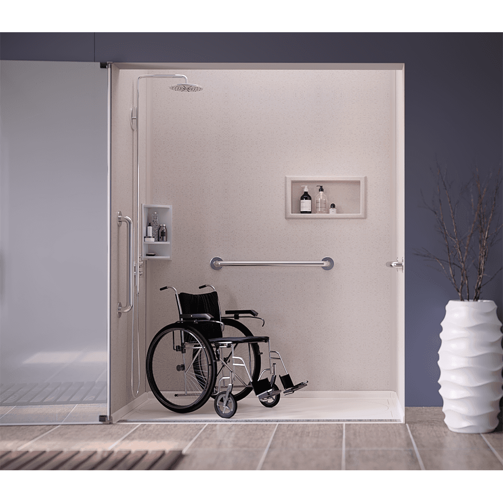 60" x 98" Shower Panel, Arctic White Alt 1 - Image