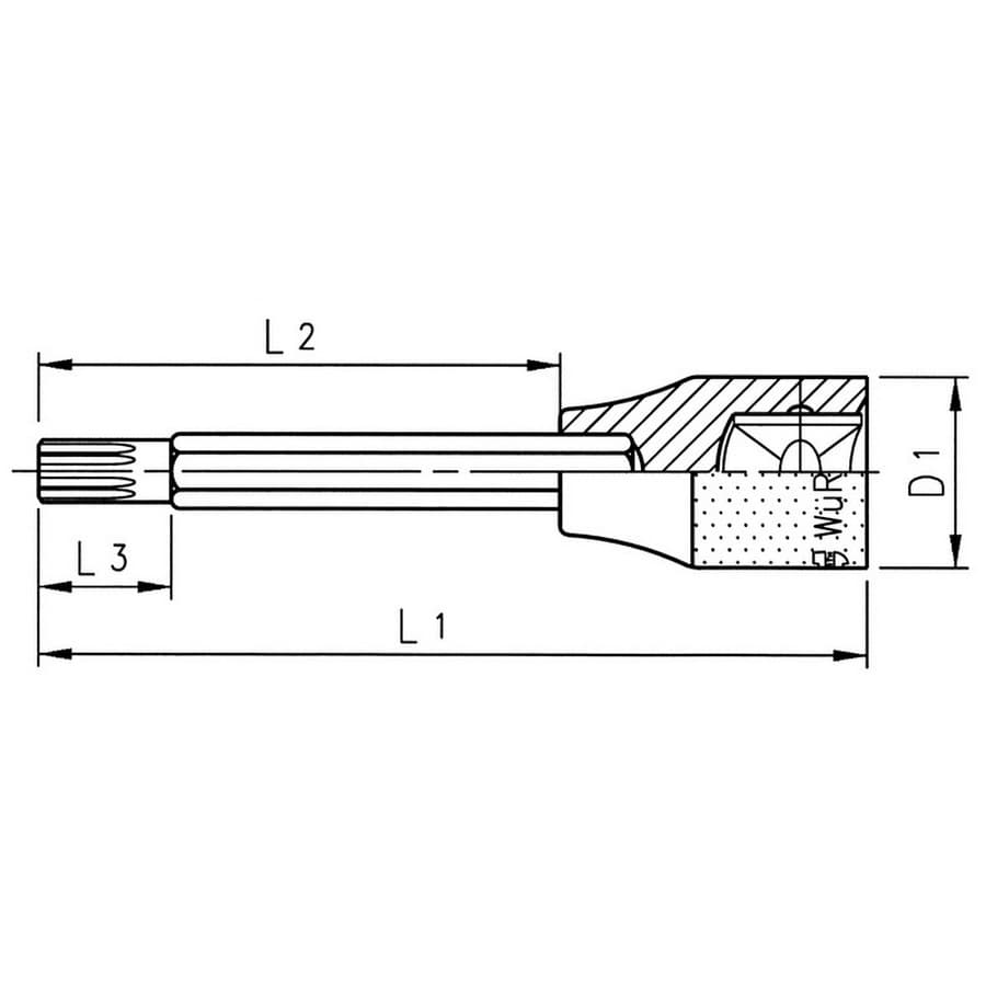 1/2" Torx Socket Bit Long :: Image 20