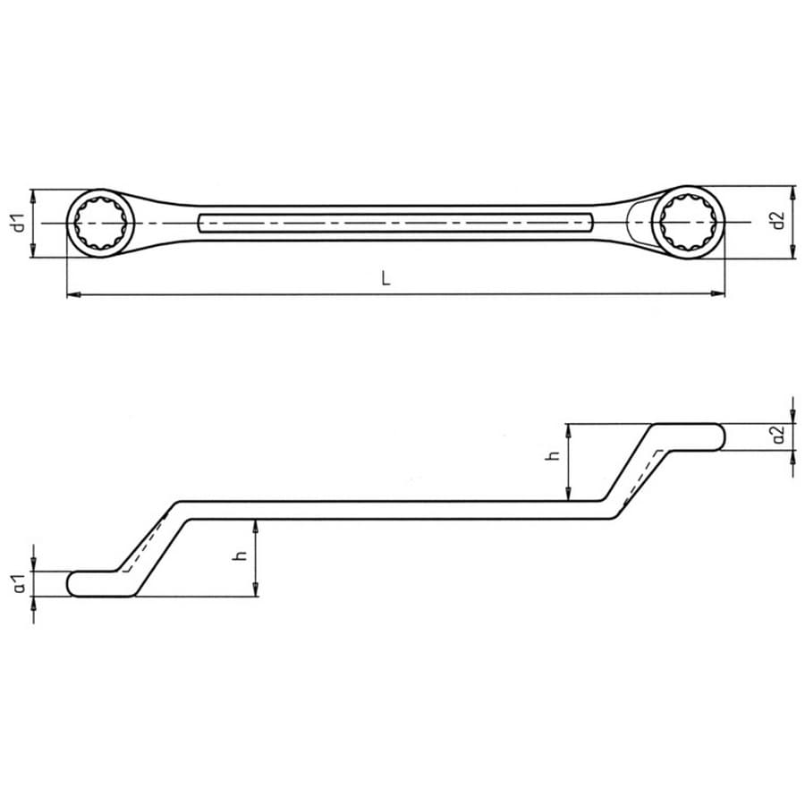 Zebra Powerdriv Double Box End Wrench Deep Offset :: Image 20