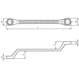 Zebra Powerdriv Double Box End Wrench Deep Offset :: Image 20