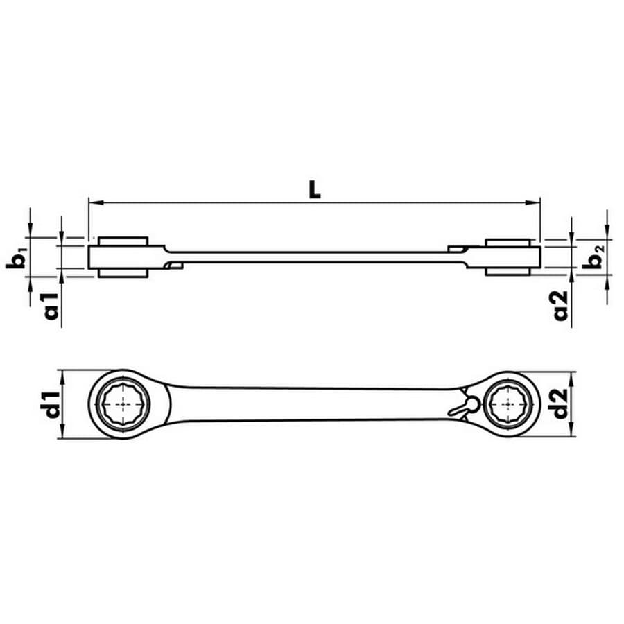Double Box End Ratchet Wrench 4-in-1 :: Image 20