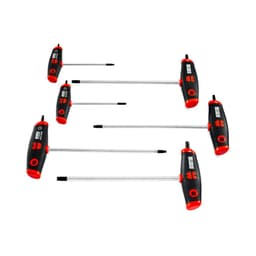 ZEBRA T-Handle 6 Piece Screwdriver Set TX - For Torx Socket With Side Tip