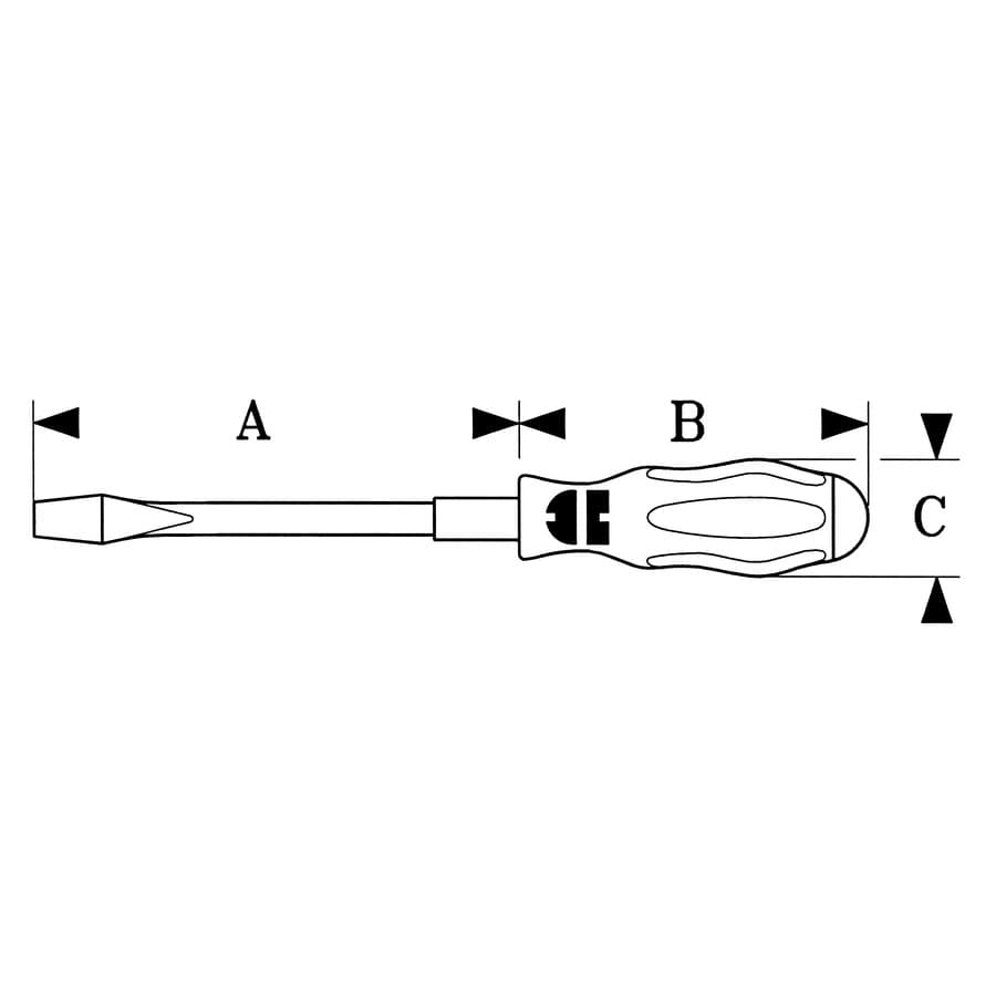 ZEBRA Screwdriver with 1/4" Bit Chuck x 100mm Long :: Image 20