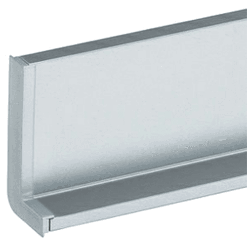 2-5/16" 6K376 Series Left Side L-Shape Cap, Silver Main - Image