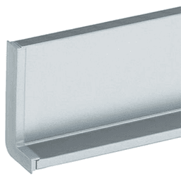 2-5/16" 6K376 Series Left Side L-Shape Cap, Silver Main - Image