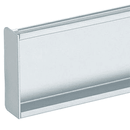 2-7/8" 6K378 Series Left/Right Side Rectangle C-Shaped Cap, Matte Black Main - Image