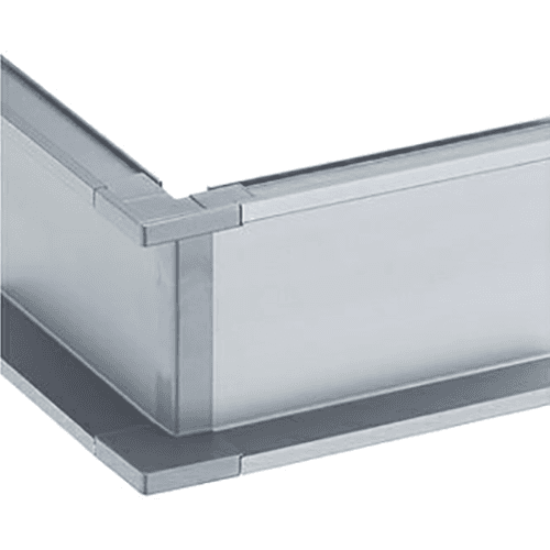 2-7/8" 6K400-C Series Outer Corner Channel, Nickel Main - Image