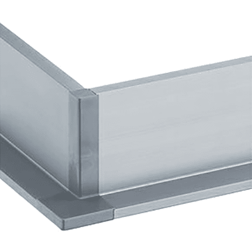 2-1/4" 6K400-L Series Outer Corner Channel, Nickel Main - Image