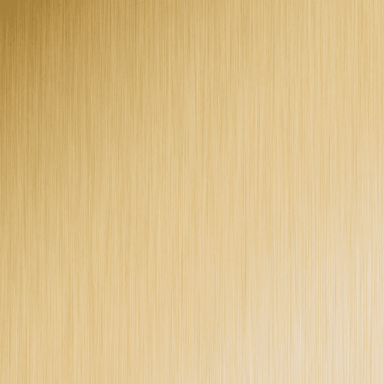 HPL Metal Laminate 704 Brushed Light Brass Aluminum, 48" x 96" - Main Image