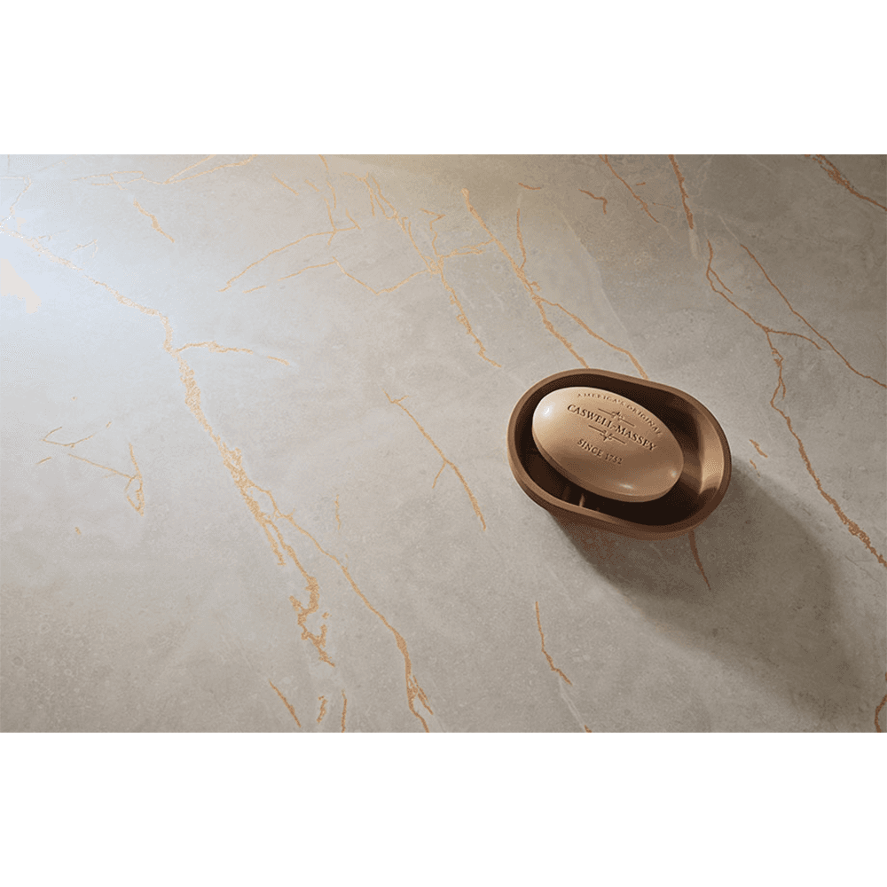 Formica Laminate 8253 Gold Veined Taupe Marble, Horizontal Postforming Grade InDepth Finish, 60" x 144" Alt 1 - Image