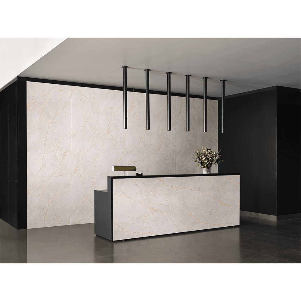 Formica Laminate 8253 Gold Veined Taupe Marble, Horizontal Postforming Grade InDepth Finish, 60" x 144" Alt 2 - Image