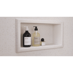 8" x 18" Recessed Box Caddy with Shelf, Luna Main - Image