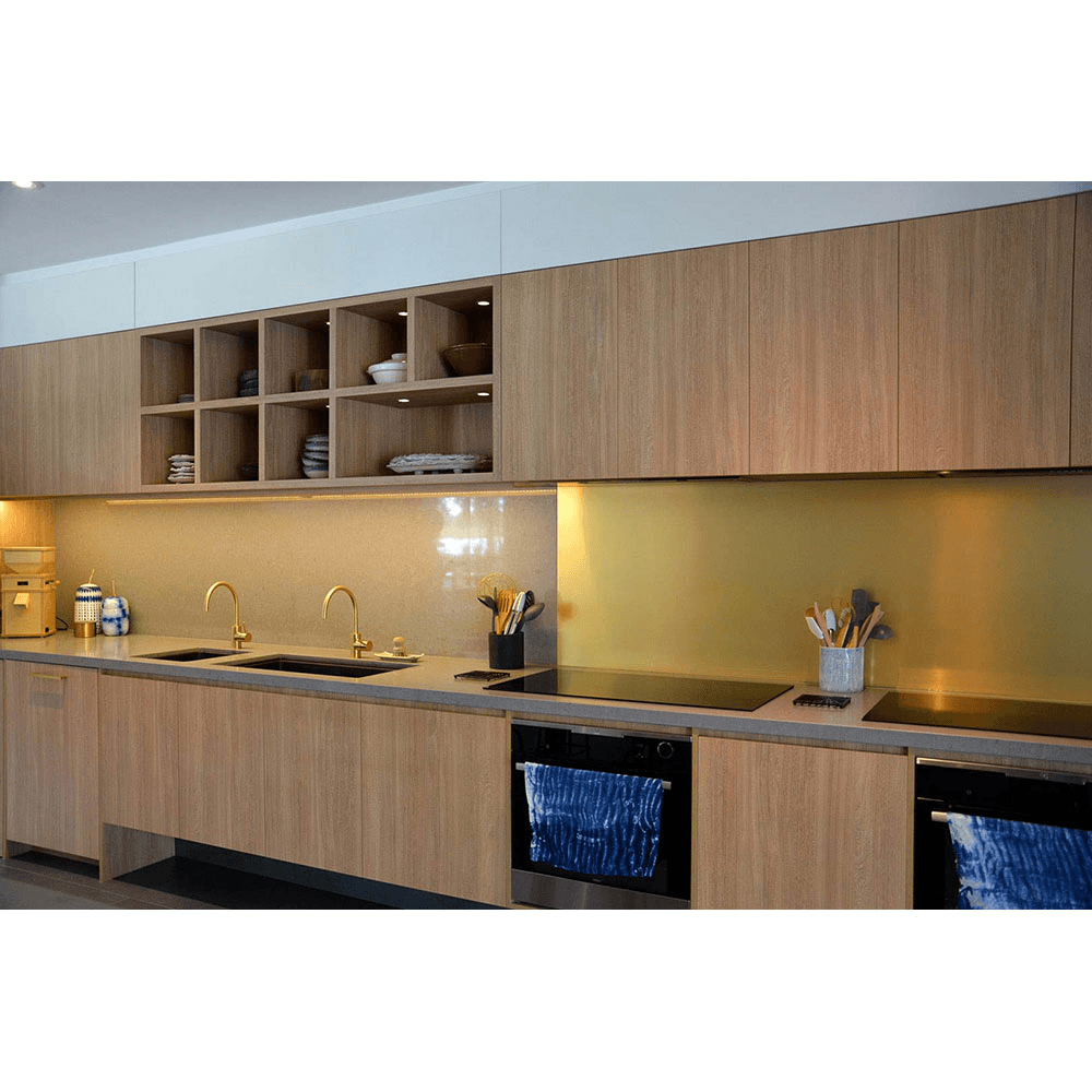 Solid Metal Laminate 904 Brushed Light Brass Aluminum, 48" x 120 - Alt Image 4