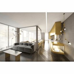 Solid Metal Laminate 904 Brushed Light Brass Aluminum, 48" x 120 - Alt Image 5