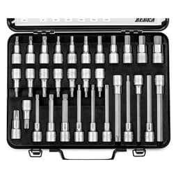 ZEBRA 1/2" Torx Multi-Point (12-Point) and Allen Socket Assortment 31 Pieces