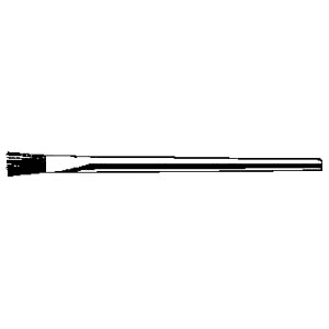 3/8" Acid Brush - Black horsehair brush for applying soldering flux or other acids