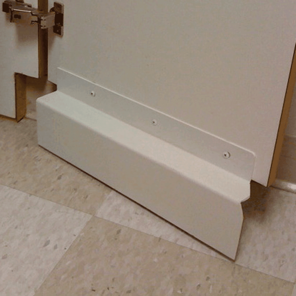 Sunbelt Displays - 36" x 3" ADA Toe Kick Backset, White - Image 2