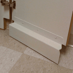 Sunbelt Displays - 36" x 3" ADA Toe Kick Backset, White - Image 2