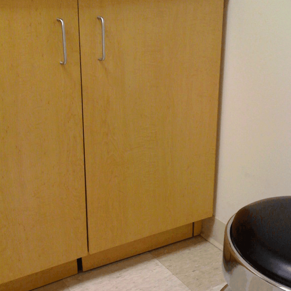 White ADA Toe Kick Backset - Sunbelt Displays - Image 3