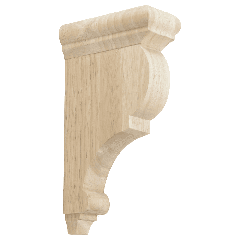 Rubberwood Corbel for Bar Bracket - 12x3x6-1/2 - Advance Affiliates Inc.