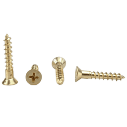 #6 x 5/8" Flat Head Hinge/Drawer Slide Screw, Phillips Drive Standard Thread and Regular Point, Antique Brass, Box of Thousand by R H Fasteners - Main Image