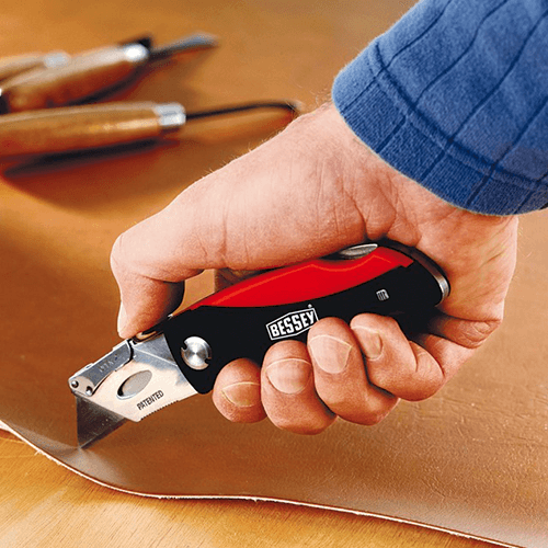 Folding Utility Knife with ABS Comfort Grip Handle - Alt Image 1