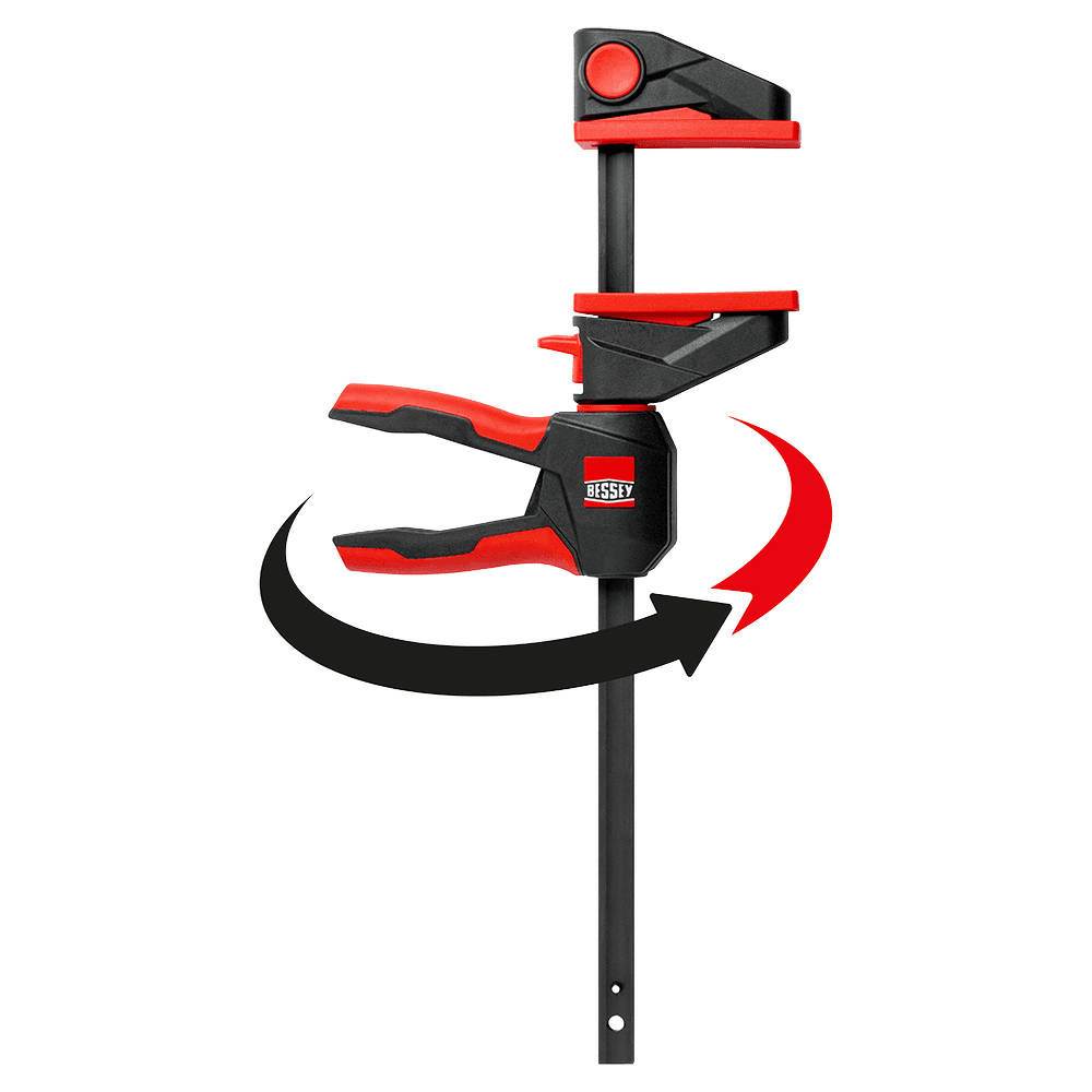 12" One Handed E-Z Hold Clamp with 360° Rotating Handle (6/Box) Alt 1 - Image