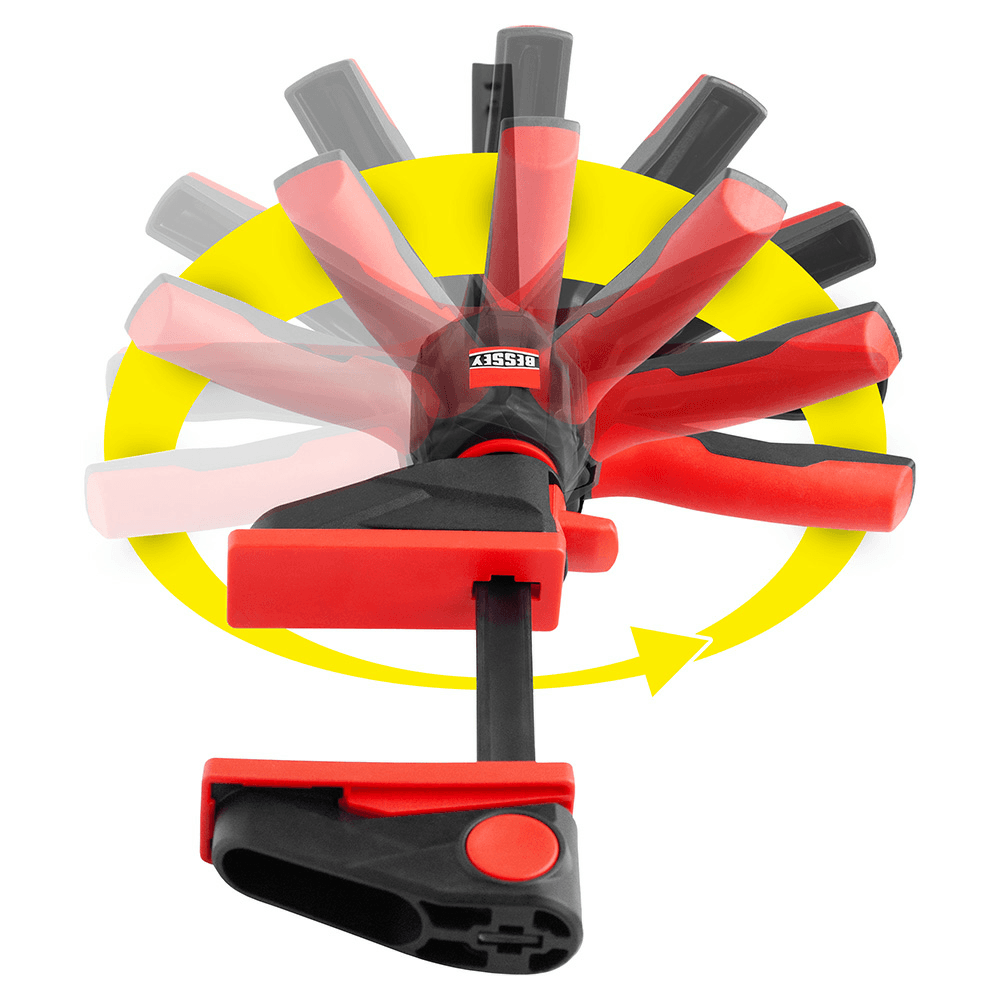12" One Handed E-Z Hold Clamp with 360° Rotating Handle (6/Box) Alt 2 - Image