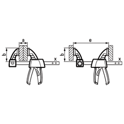 6" One Handed EZ Clamp, 5" - 12" Spread - Alt Image 1