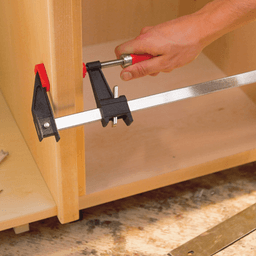 12" Clutch Style Bar Clamp with Wood Handle, 2-1/2" Throat Depth - Alt Image 1