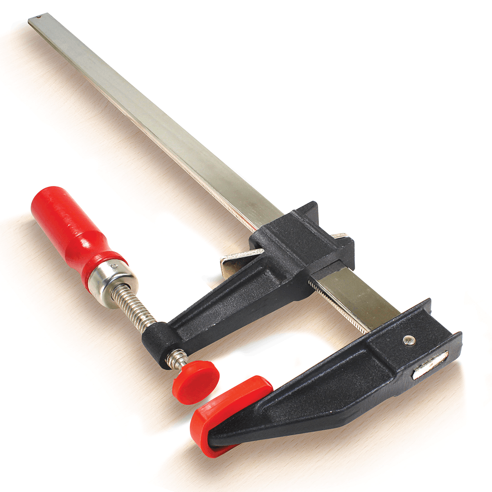 12" Clutch Style Bar Clamp with Wood Handle, 2-1/2" Throat Depth - Alt Image 2