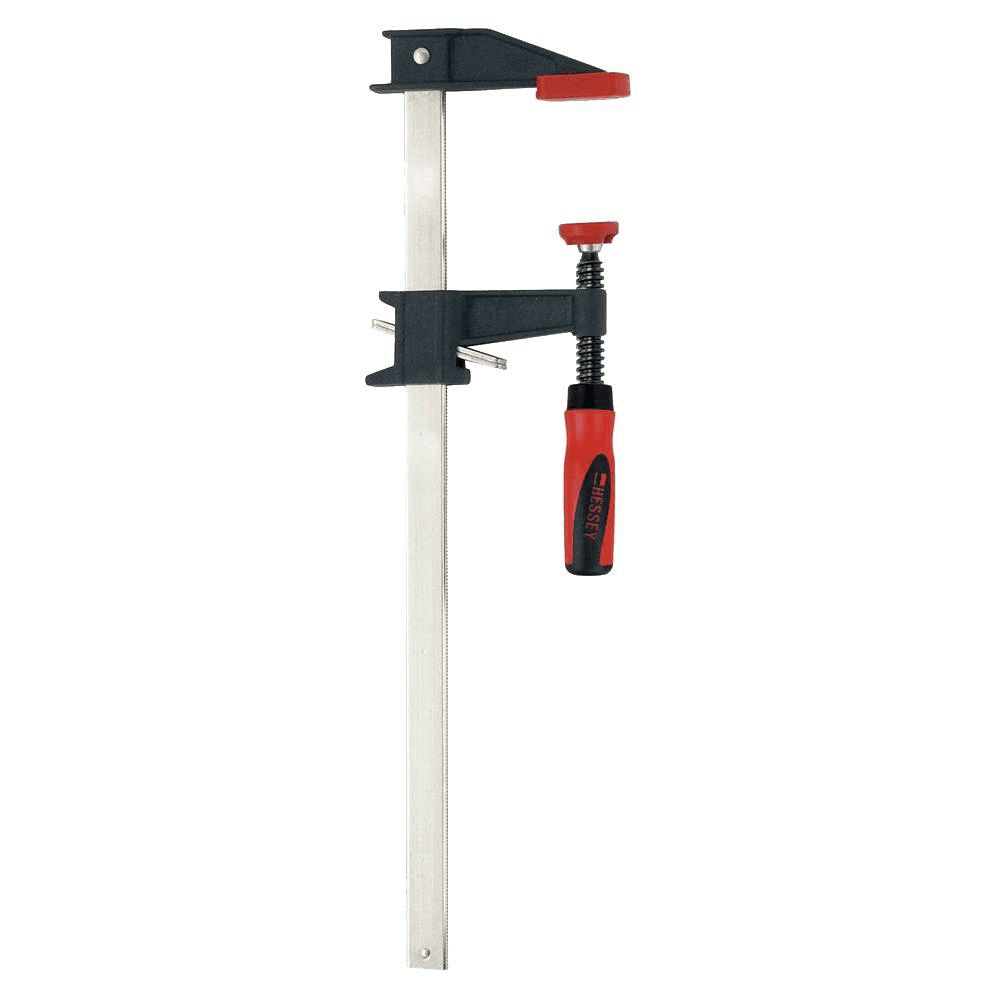 12" Clutch Style Bar Clamp with Wood Handle, 3-1/2" Throat Depth - Main Image